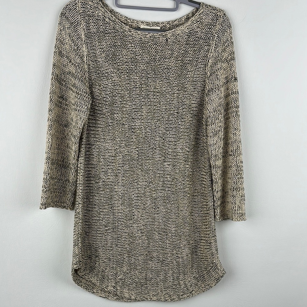 Eileen Fisher Loose Knit Long Pull Over Sweater